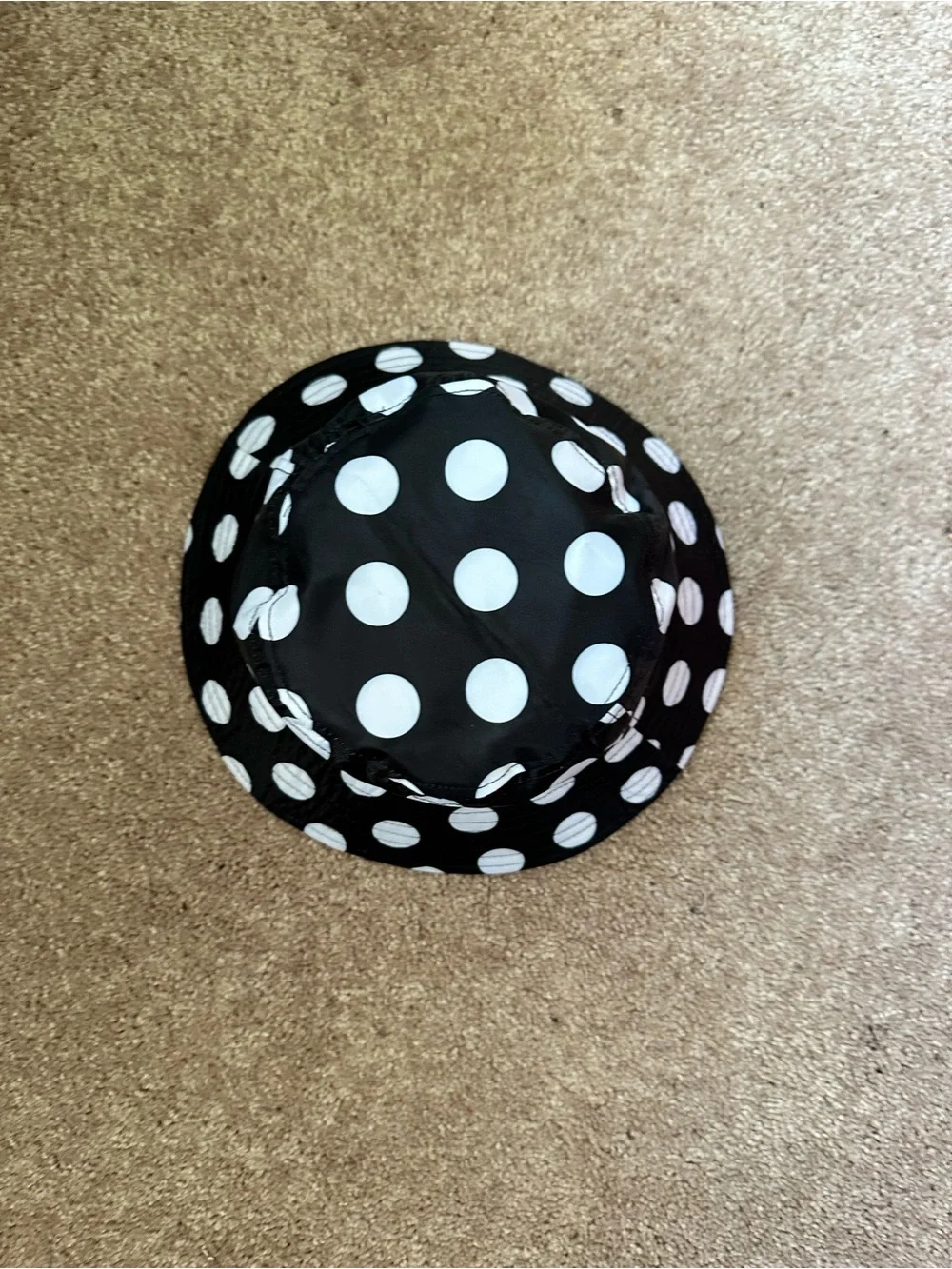 Lug Black & White Polka Dot reversible Bucket Hat